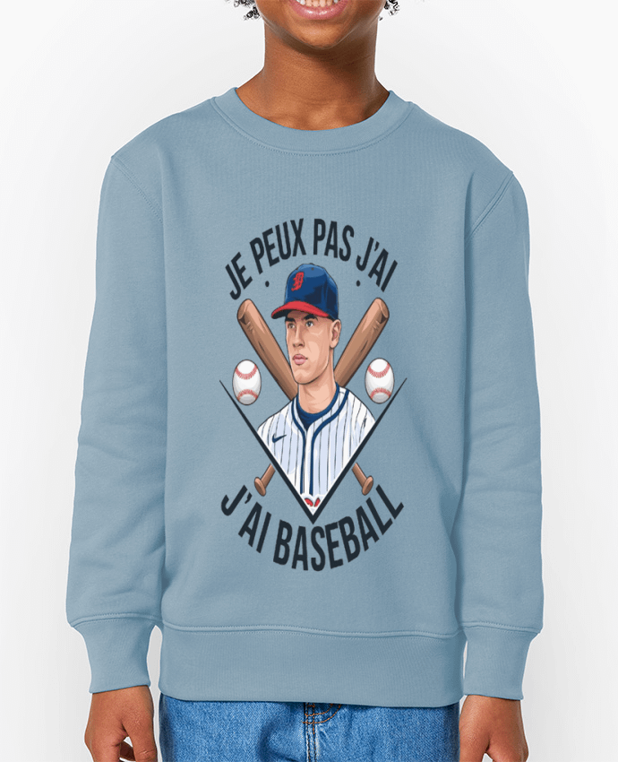 Sweat-shirt enfant je peux pas j'ai baseball Par  bwilfy
