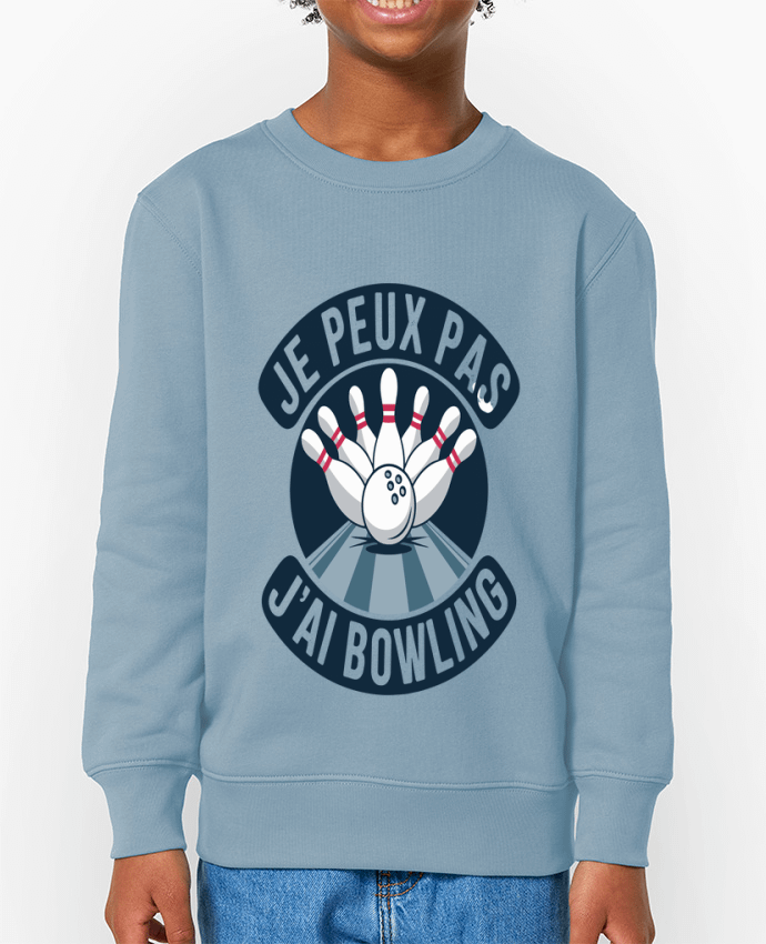 Sweat-shirt enfant je peux pas j'ai bowling Par  bwilfy