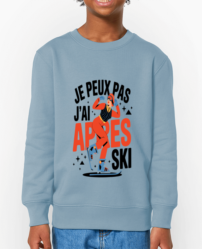 Sweat-shirt enfant je peux pas j'ai après ski Par  bwilfy