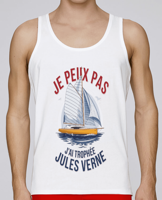 Débardeur homme je peux pas j'ai trophée Jules verne par bwilfy 100% coton bio