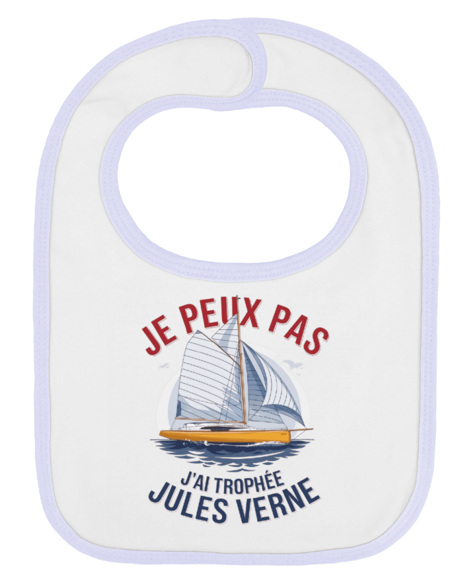 Bavoir bébé uni je peux pas j'ai trophée Jules verne par bwilfy
