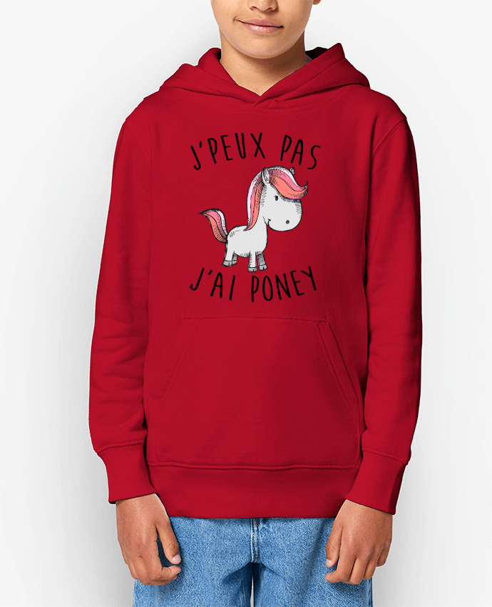 Sweat enfant Je peux pas j'ai poney Par FRENCHUP-MAYO