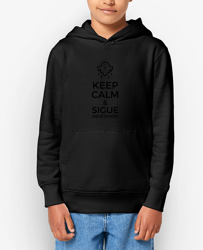 Sweat enfant Keep Calm and Sigue asustando ghost Par tunetoo