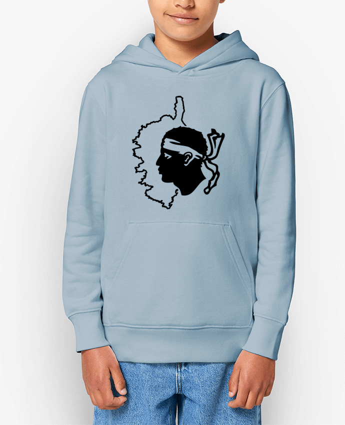 Sweat enfant Corse Carte et drapeau Par Freeyourshirt.com