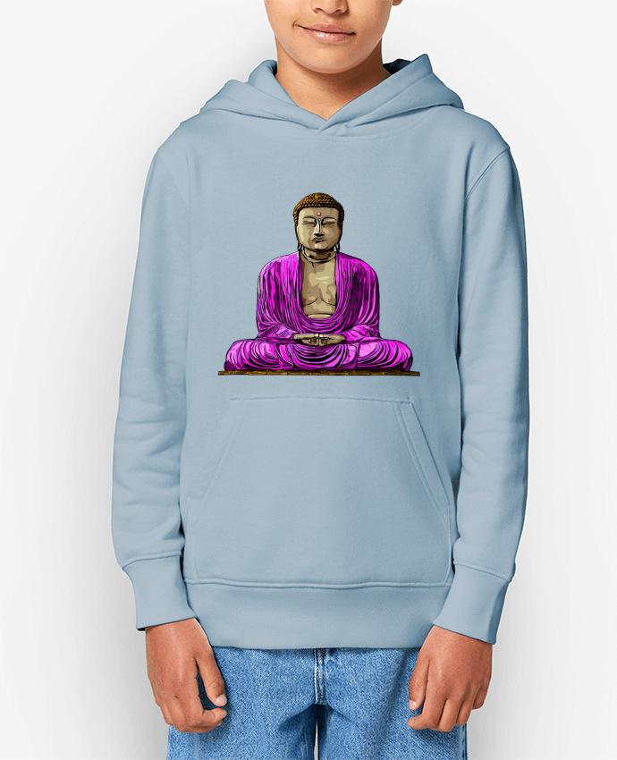 Sweatshirt à capuche écoresponsable enfant Bouddha Pop Par Numartis