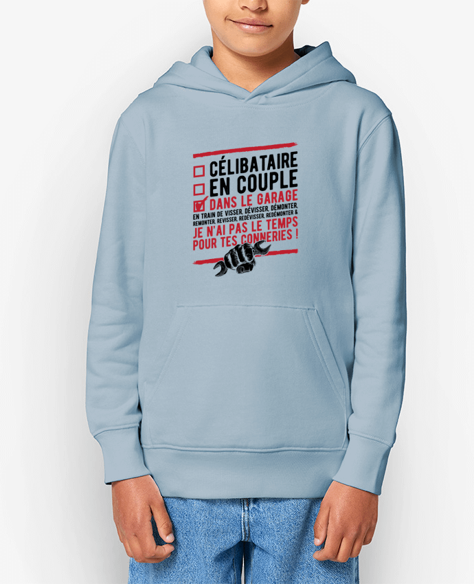 Sweat enfant Dans le garage humour Par Original t-shirt