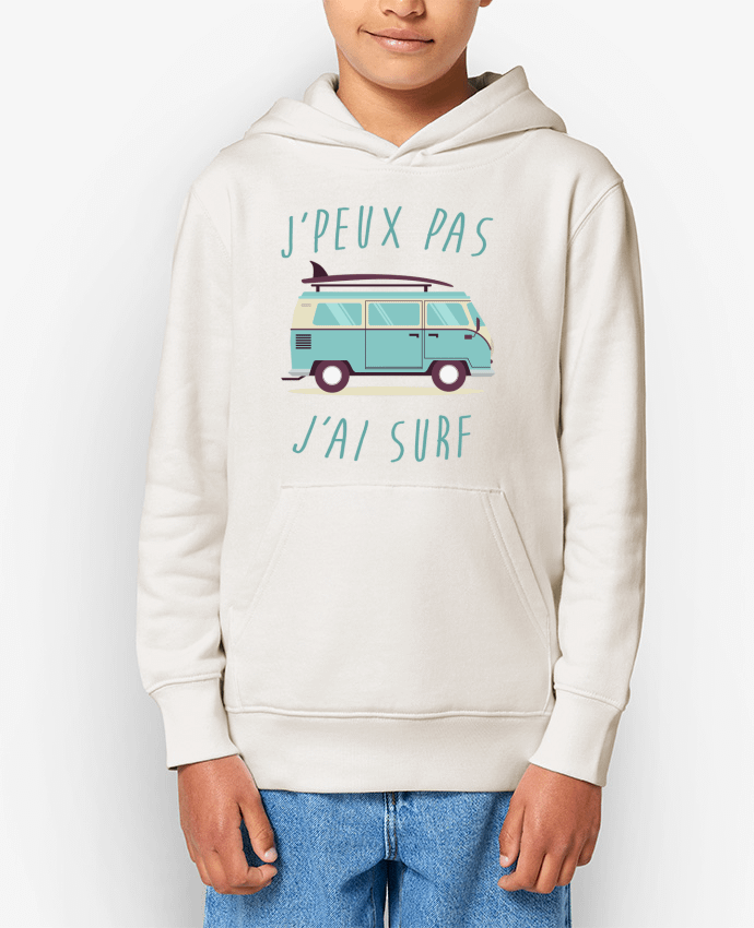 Sweat enfant Je peux pas j'ai surf Par FRENCHUP-MAYO