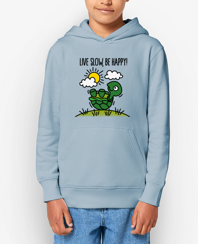 Sweat enfant LIVE SLOW BE HAPPY Par LaundryFactory