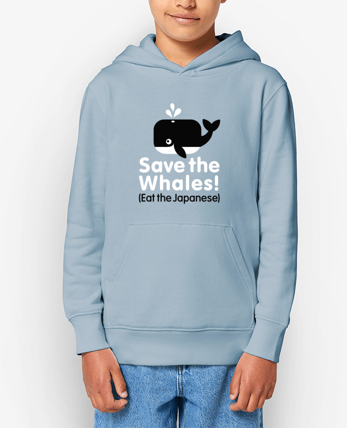 Sweat enfant SAVE THE WHALES EAT THE JAPANESE Par LaundryFactory