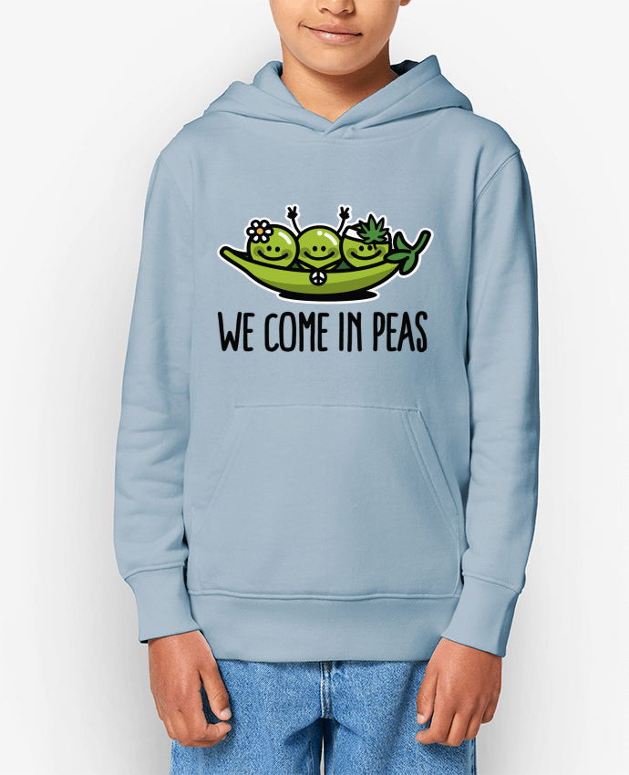 Sweat enfant WE COME IN PEAS Par LaundryFactory