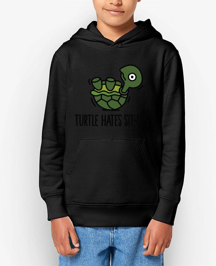 Sweat enfant TURTLE HATES SIT-UPS Par LaundryFactory