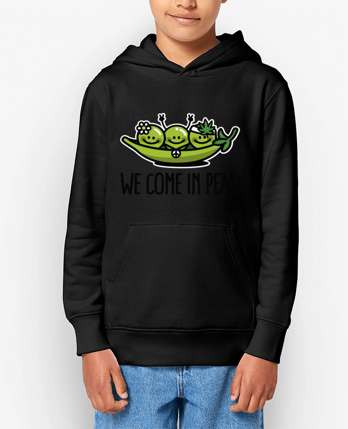 Sweat enfant WE COME IN PEAS Par LaundryFactory