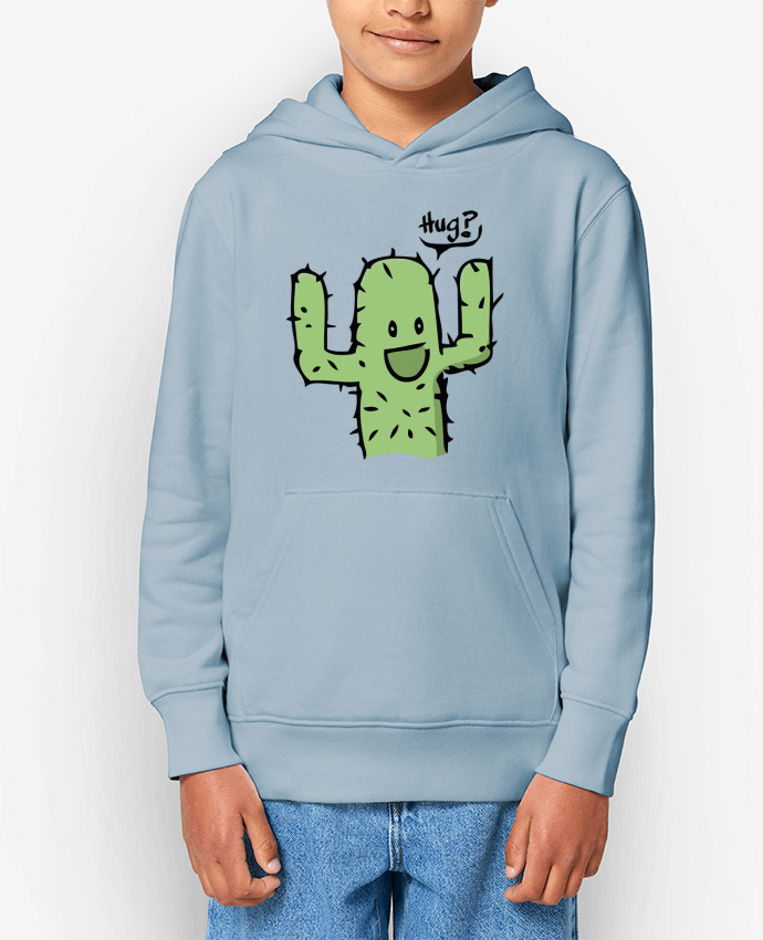Sweat enfant cactus calin gratuit Par Tête Au Carré