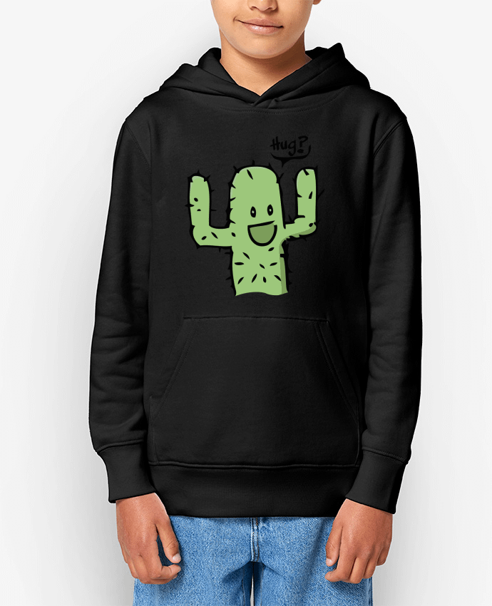 Sweat enfant cactus calin gratuit Par Tête Au Carré