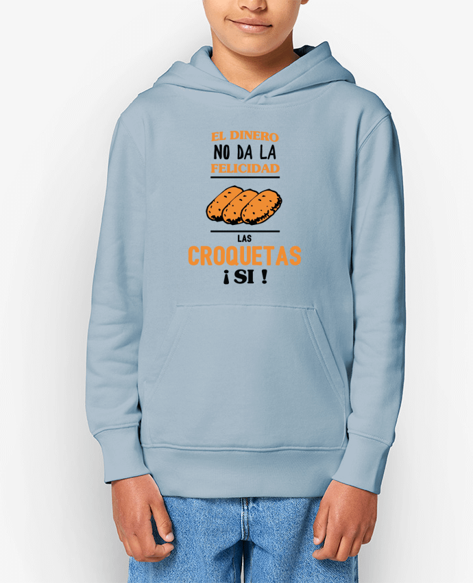 Sweat enfant El dinero no da la felicidad, las croquetas si ! Par tunetoo