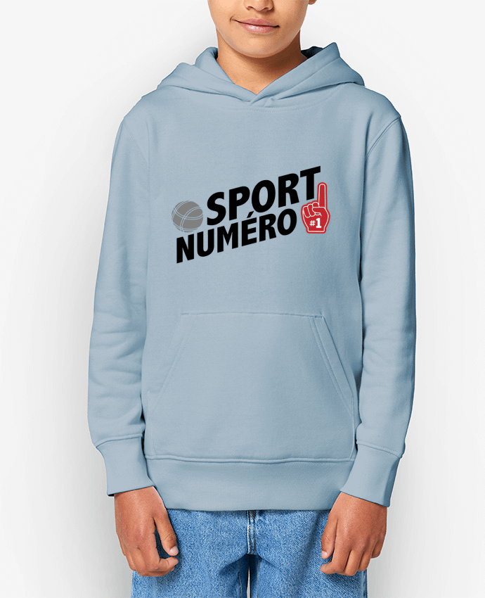 Sweat enfant Sport numéro 1 Pétanque Par tunetoo