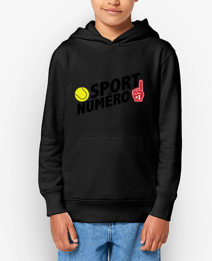 Sweat enfant Sport numéro 1 tennis Par tunetoo