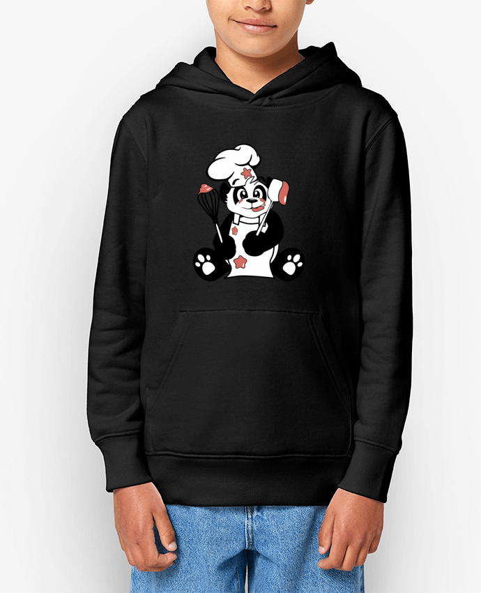 Sweatshirt à capuche écoresponsable enfant Panda Pot'Chef Par Nature et Légendes