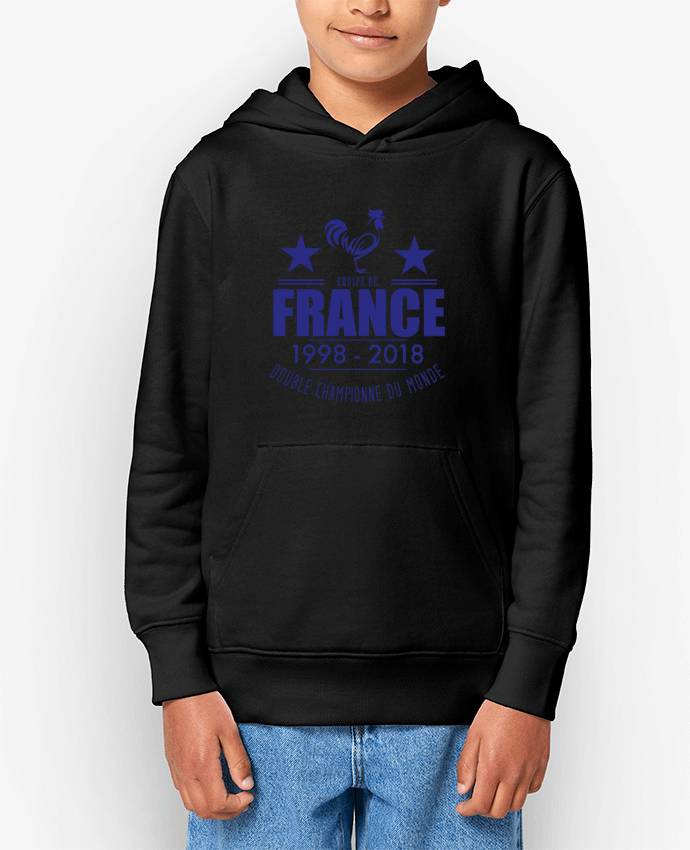 Sweat enfant Equipe de france double championne du monde Par Yazz