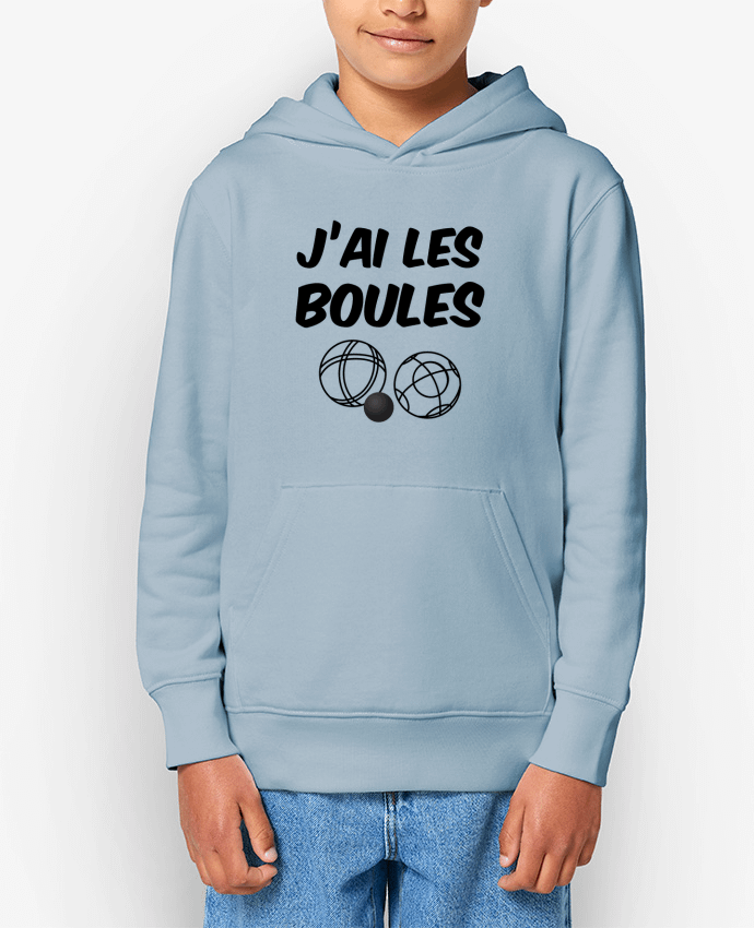 Sweat enfant J'ai les boules. Spécial pétanque, jeux de boule, papa, papy Par sicool