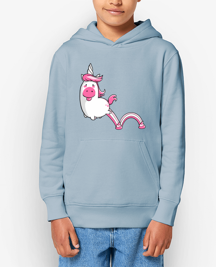 Sweat enfant Licorne Sautillante - Version rose Par TOMI AX