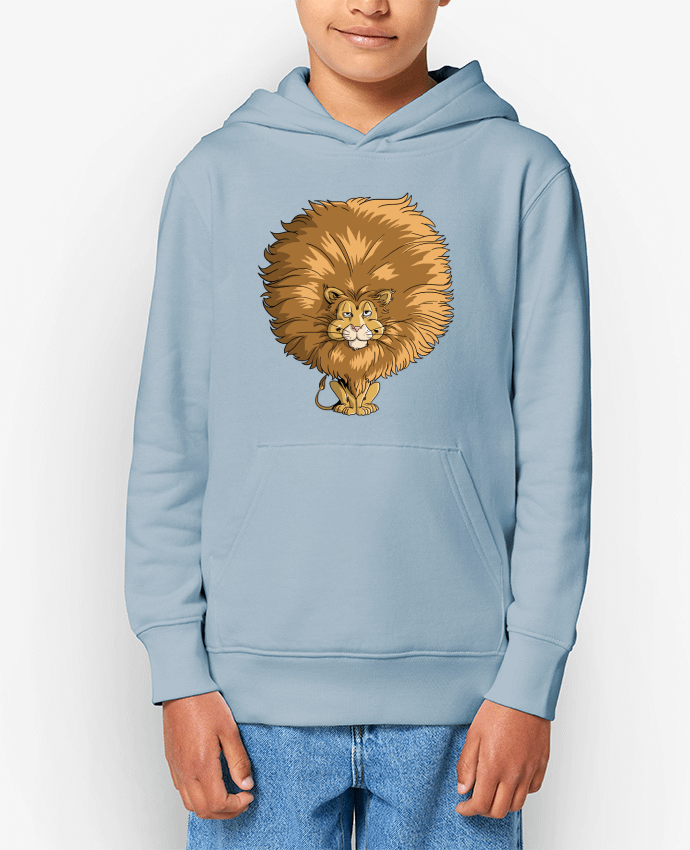 Sweatshirt à capuche écoresponsable enfant Lion à grosse crinière Par TOMI AX