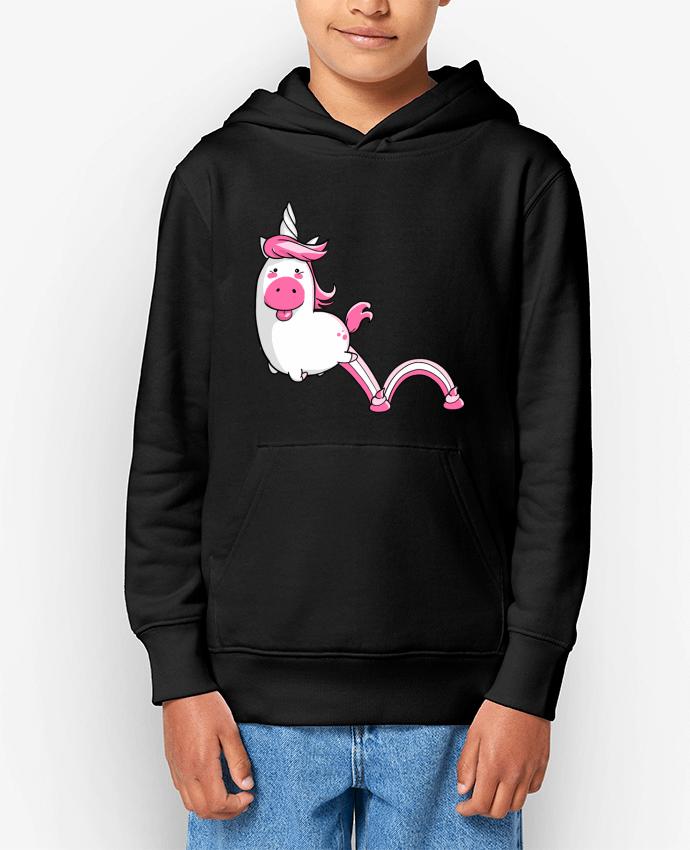 Sweat enfant Licorne Sautillante - Version rose Par TOMI AX