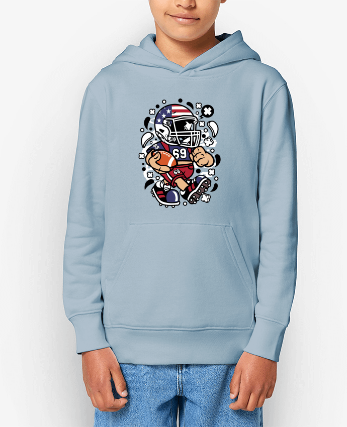 Sweat enfant Football Américain Cartoon | By Kap Atelier Cartoon Par Kap Atelier