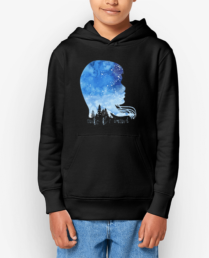 Sweat enfant PROFIL AQUARELLE NUIT -INTO THE MIND Par icône