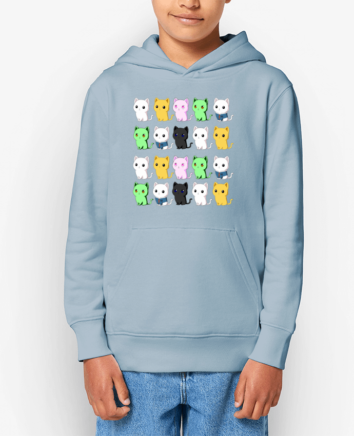 Sweat enfant Mini gatos de colores Par MaaxLoL