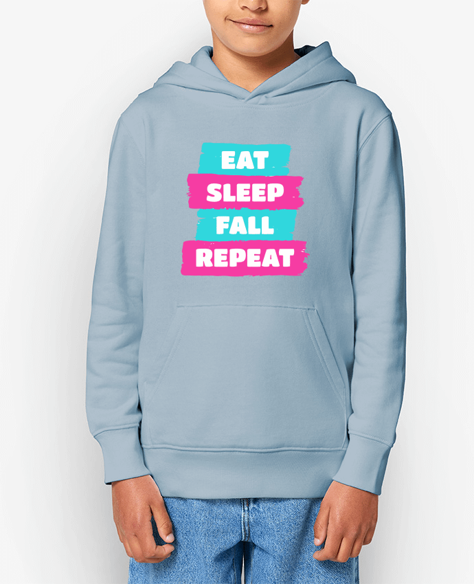 Sweat enfant Eat Sleep Fall Repeat - Fall Guys Par Geekshow