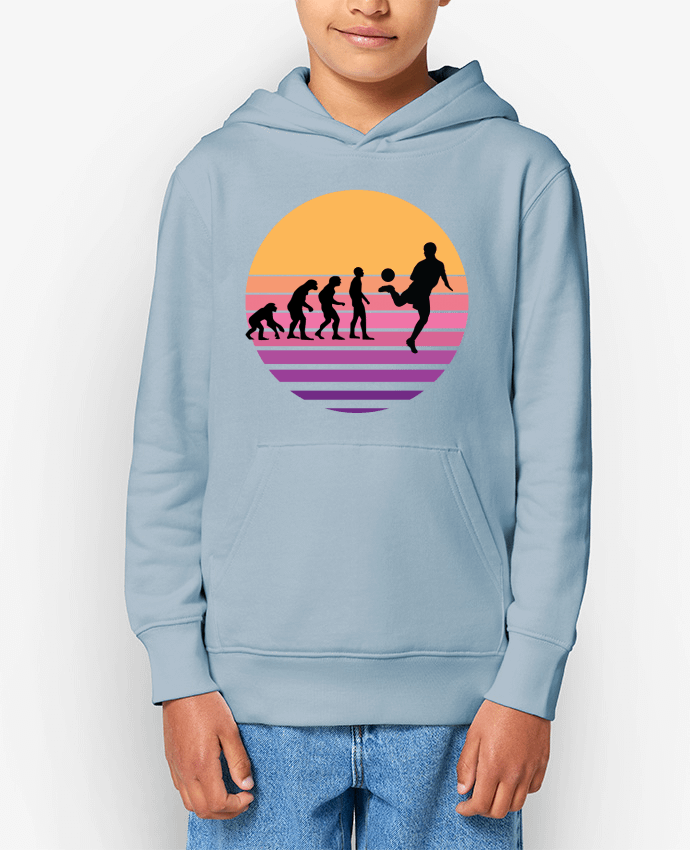 Sweat enfant Evolution de l'homme FOOTBALL Par Cheerocki