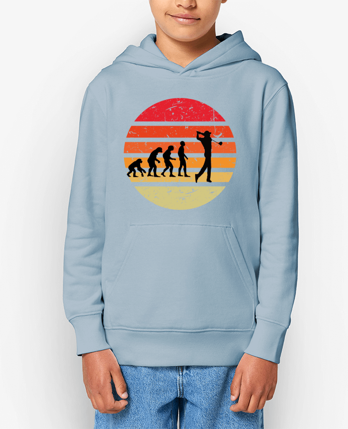 Sweat enfant Evolution de l'homme GOLF Par Cheerocki