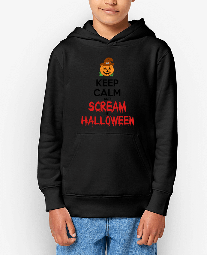 Sweat enfant Keep Calm and Scream is Halloween Par Happinessontheroad