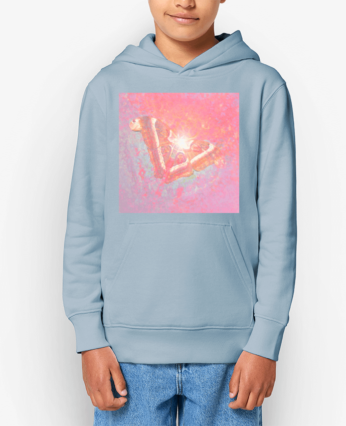 Sweat enfant Papillon rose Par Magiquimages