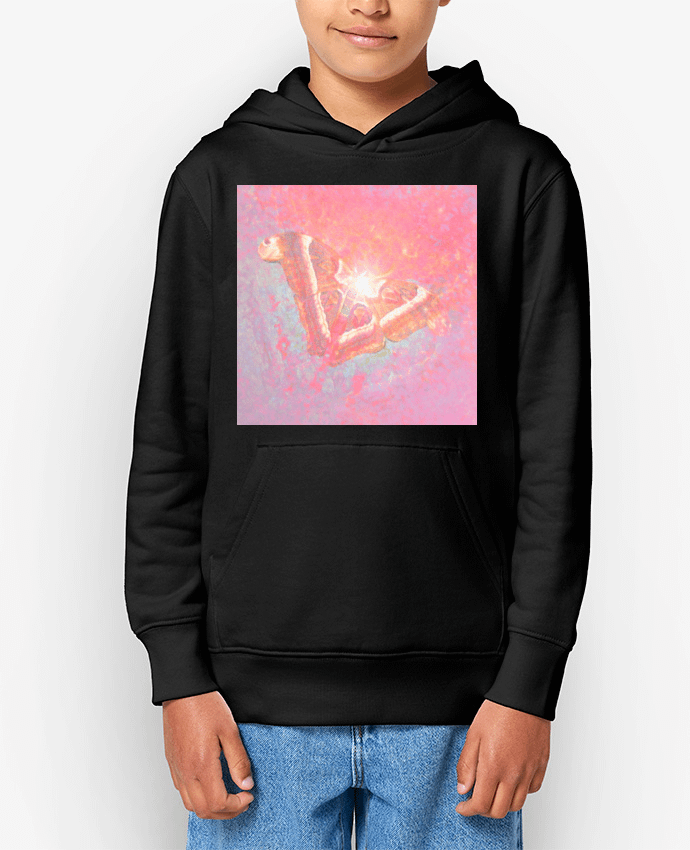 Sweat enfant Papillon rose Par Magiquimages