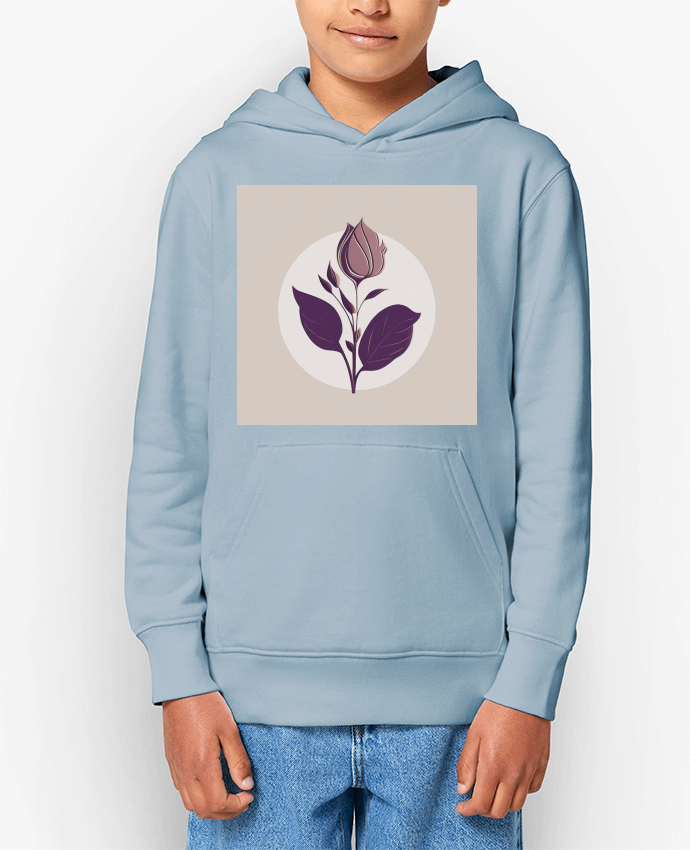 Sweat enfant Fleur Mauve Par Louis_Designs