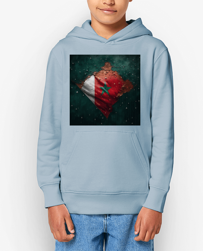 Sweat enfant Drapeau Maroc sous la Pluie Par NewDesignPhoto