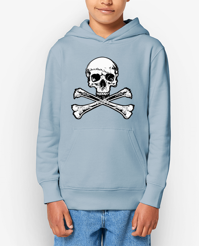 Sweat enfant Jolly Roger - Drapeau Pirate - Tête de Mort Par Geronimo Gorilla SylverBack