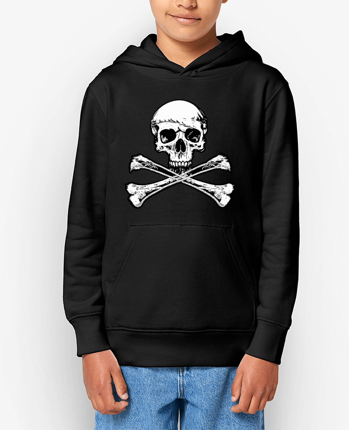 Sweat enfant Jolly Roger - Drapeau Pirate - Tête de Mort Par Geronimo Gorilla SylverBack