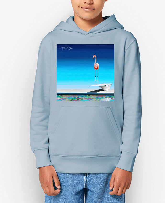 Sweat enfant Flamingo at the pool Par MagicDesign