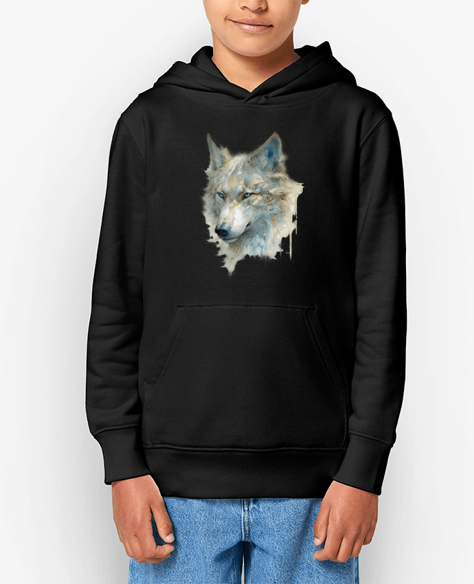 Sweat enfant Lobo detallado, un toque dorado y azul Par a-Creations