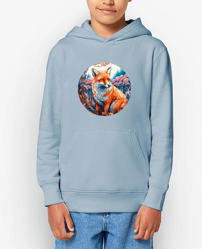 Sweat enfant loup coloré Par EliseDesign