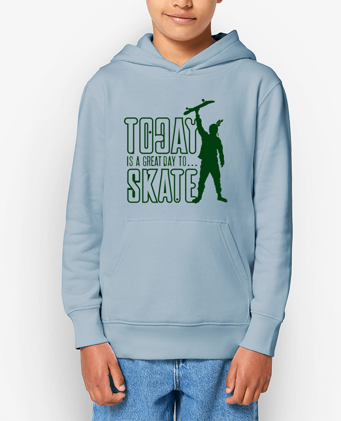 Sweat enfant Today is a Great Day to Skate - Green Par Geronimo Gorilla SylverBack