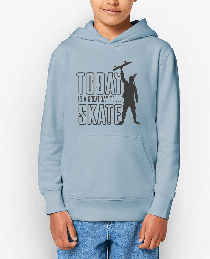 Sweat enfant Today is a Great Day to Skate - Grey Par Geronimo Gorilla SylverBack