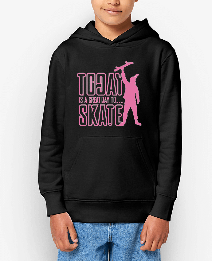 Sweat enfant Today is a Great Day to Skate - Pink Par Geronimo Gorilla SylverBack