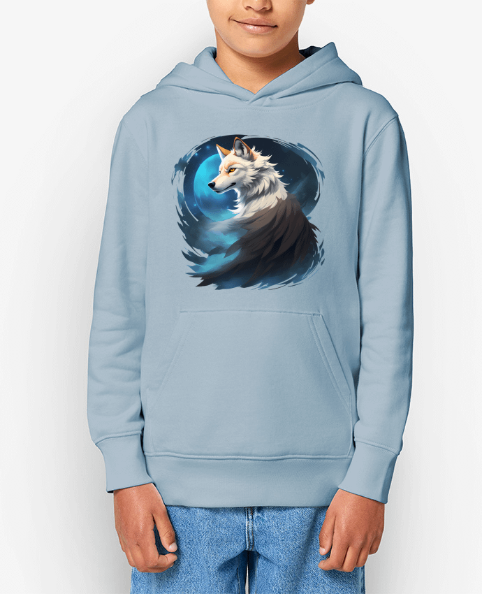 Sweat enfant La Lueur du Loup : Entre Ténèbres et Mystère Par ALXCOOZ1 DESIGN