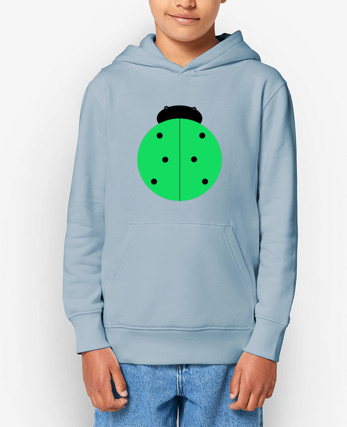Sweat enfant Coccinelle verte Par Les Caprices de Filles