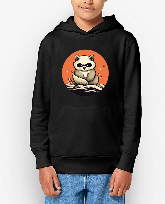 Sweat enfant tanuki Par WabiSabi