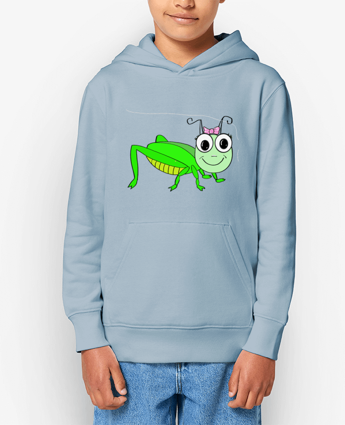 Sweat enfant Mademoiselle Criket, sauterelle Par Bief Designs.